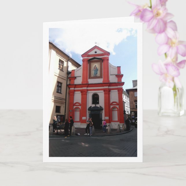 Kirche in Krakau, Polen Karte (Orchidee)