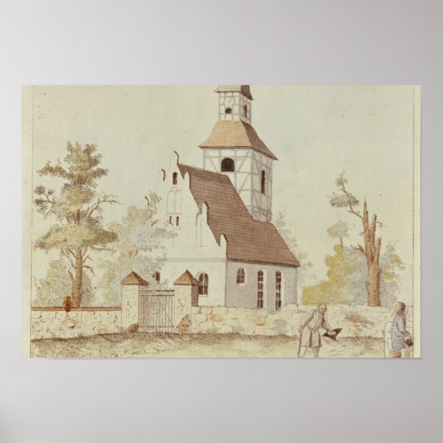 Kirche in Pankow, Berlin Poster (Vorne)