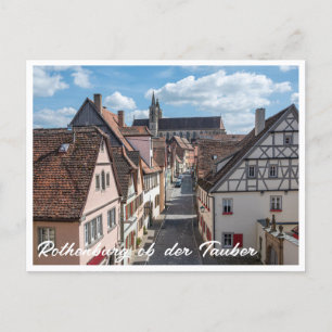 Kirche in Rothenburg ob der Tauber, Deutschland Postkarte