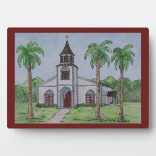 Kirche in Runaway Bay, Jamaika Fotoplatte