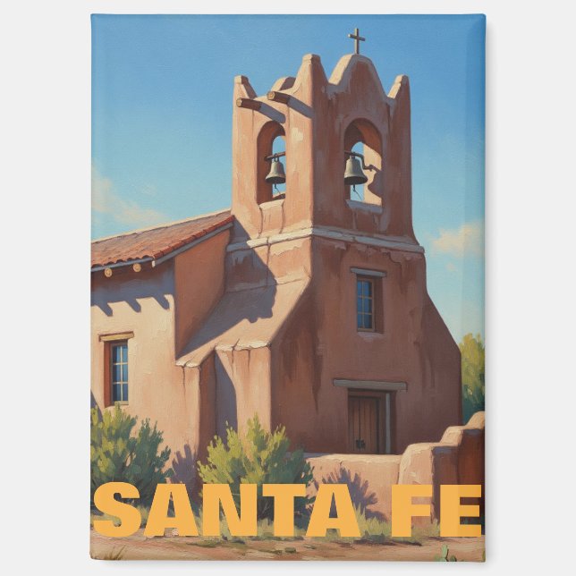 Kirche in Santa Fe New Mexico Magnet (Vorderseite)