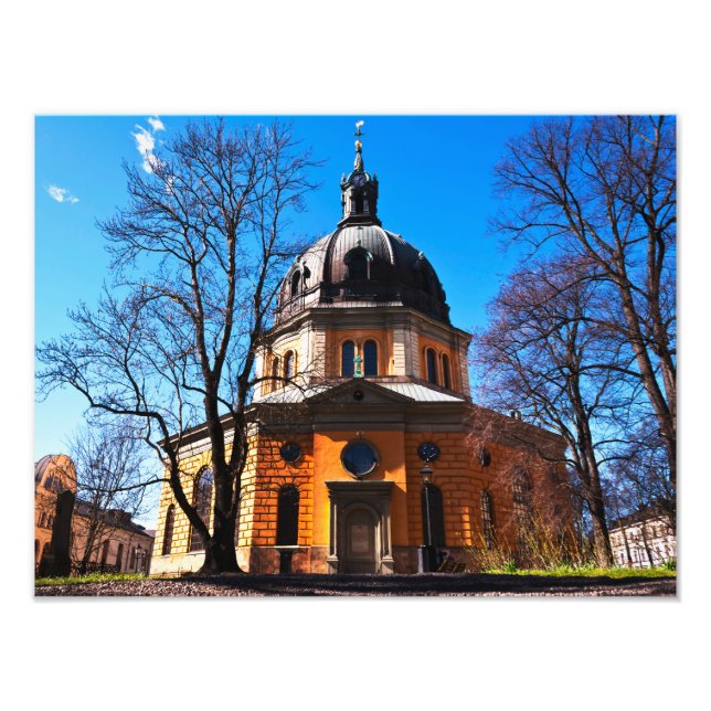 Kirche in Schweden Fotodruck (Vorne)