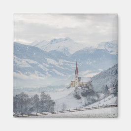 Kirche in Zillertal im Winter Magnet