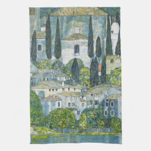 Kirche (Kirche) in Cassone von Gustav Klimt Geschirrtuch