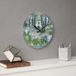 Kirche (Kirche) in Cassone von Gustav Klimt Große Wanduhr<br><div class="desc">Kirche in Cassone - Landschaft mit Zypressen (alias Kirche in Cassone - Landschaft mit Zypressen) (1913) von Gustav Klimt ist eine Vintage Viktorianische Kunstmalerei der Ära mit einer Kirche in Cassone mit umliegenden Gebäude und Zypressen am Rande des Gardasees. Über den Künstler: Gustav Klimt (1862-1918) war ein österreichischer Symbolik-Maler und...</div>