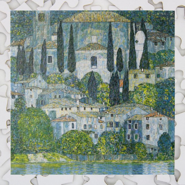 Kirche (Kirche) in Cassone von Gustav Klimt Puzzle (Von Creator hochgeladen)