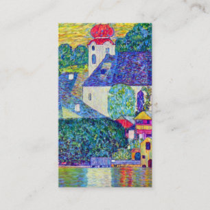 Kirche Klimt St. Wolfgang in Unterach auf See Visitenkarte