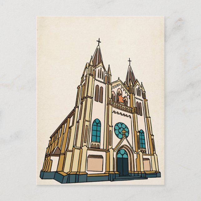Kirche Kunst Postkarte (Vorderseite)