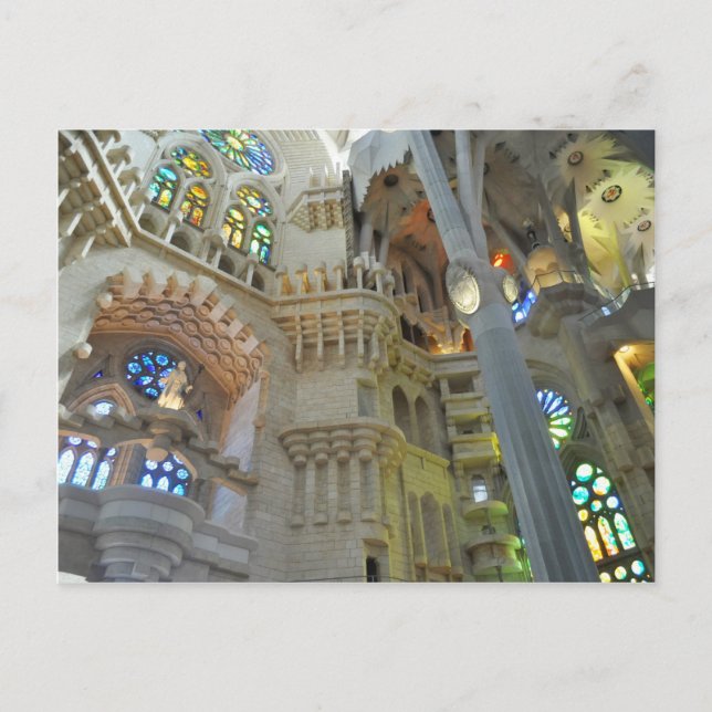 Kirche La Sagrada Familia Postkarte (Vorderseite)