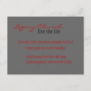 Kirche laden Postkarte ein