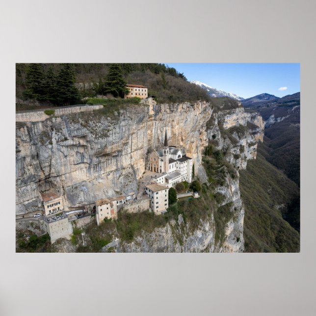 Kirche Madonna della Corona Poster (Vorne)