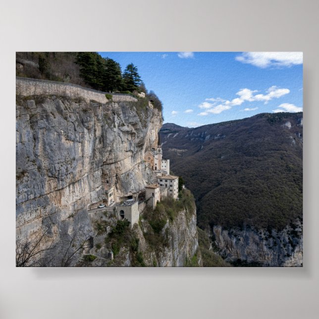 Kirche Madonna della Corona Poster (Vorne)