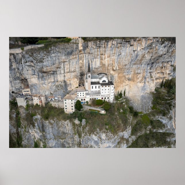 Kirche Madonna della Corona Poster (Vorne)