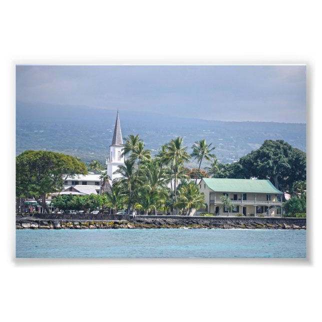 Kirche Mokuaikaua, Schloss Hulihee, Kailua-Kona, H Fotodruck (Vorne)
