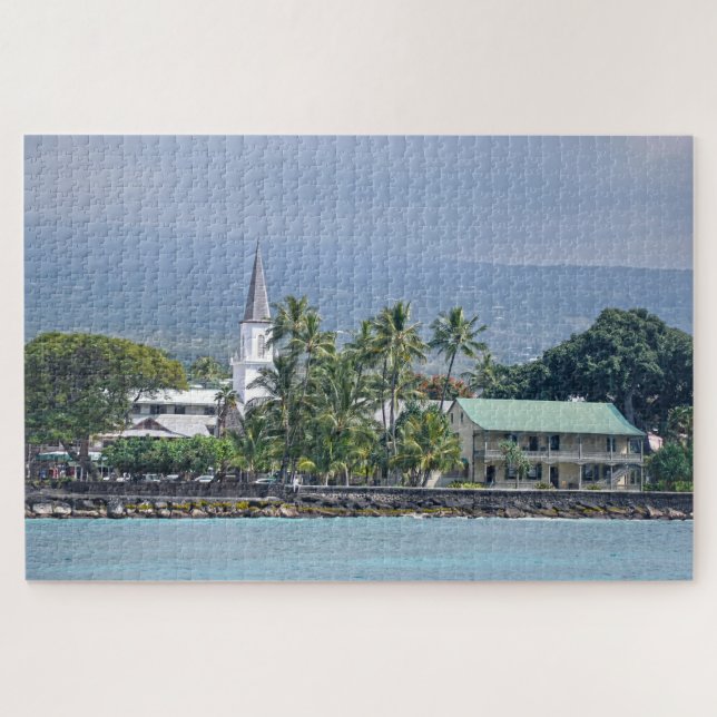 Kirche Mokuaikaua, Schloss Hulihee, Kailua-Kona, H Puzzle (Horizontal)