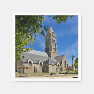Kirche Noirmoutier en l’Ile in Frankreich Serviette