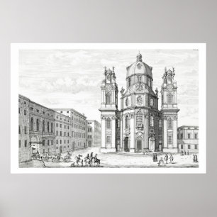 Kirche Notre Dame, Salzburg, Österreich, ab 'Ent Poster