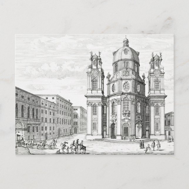 Kirche Notre Dame, Salzburg, Österreich, ab 'Ent Postkarte (Vorderseite)