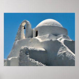 Kirche Panagia Paraportiani, Mykonos, Griechenland Poster
