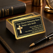 Kirche Pastor Klassische Gold- und Black Business 