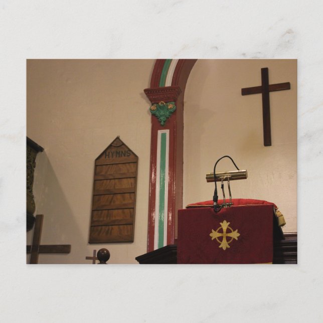 Kirche Postkarte (Vorderseite)