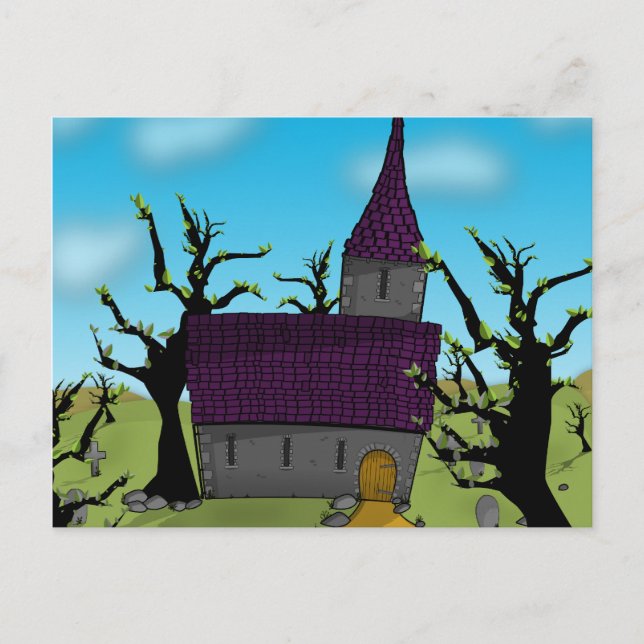 Kirche Postkarte (Vorderseite)