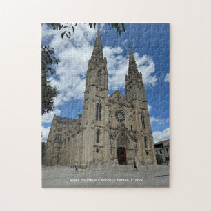 Kirche Saint Baudilus in Nimes, Frankreich, Puzzle