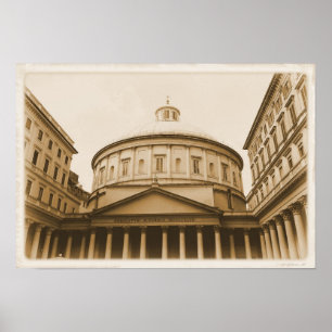 Kirche Saint Charles Borromeo - Milano, Italien Poster