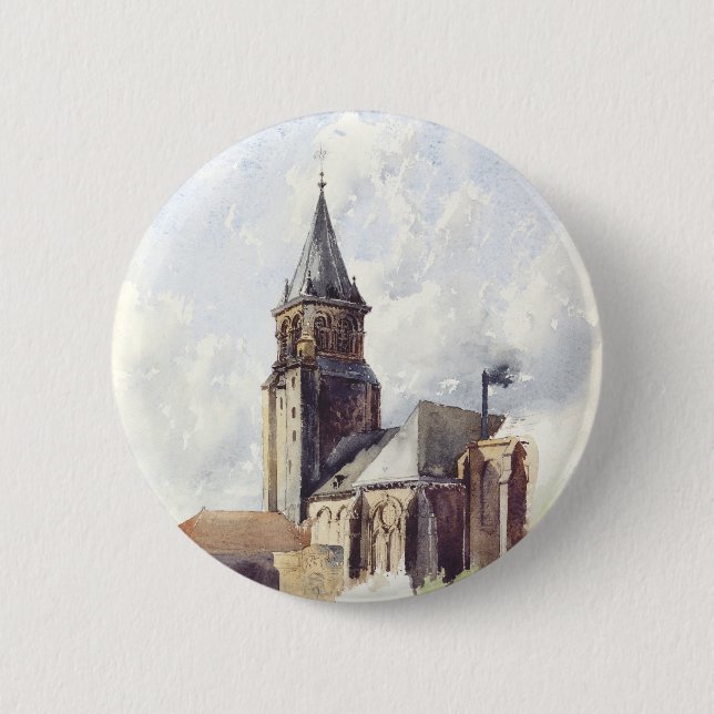 Kirche Saint Germain des Pres Paris Button (Vorderseite)