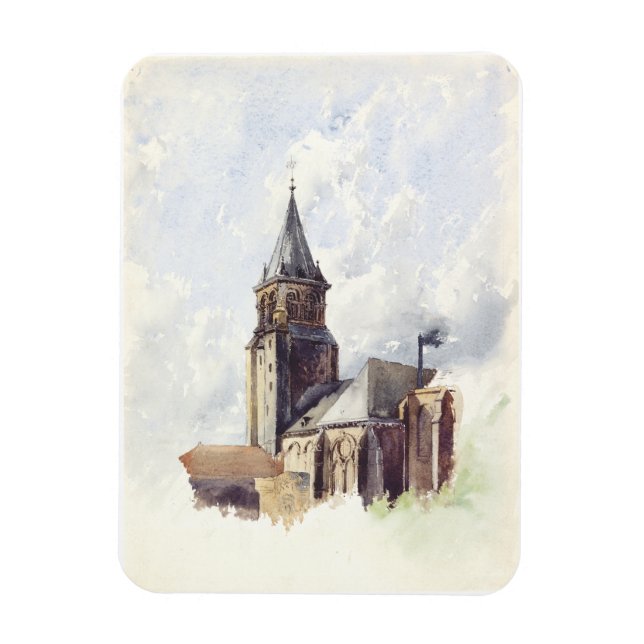 Kirche Saint Germain des Pres Paris Magnet (Vertikal)