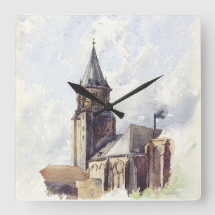 Kirche Saint Germain des Pres Paris Quadratische Wanduhr