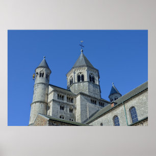 Kirche Saint Gertrude in Nivelles, Belgien Poster