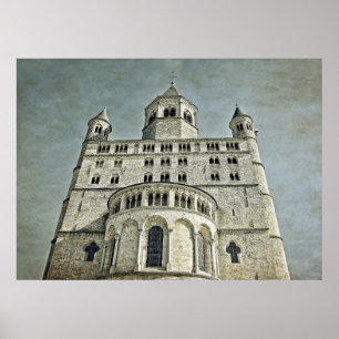 Kirche Saint Gertrude in Nivelles, Belgien Poster