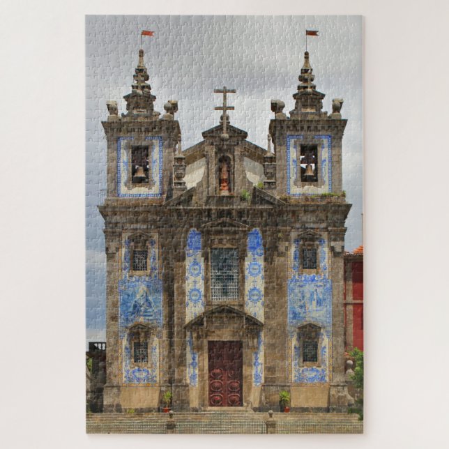 Kirche Saint Ildefonso, Porto, Portugal Puzzle (Vertikal)