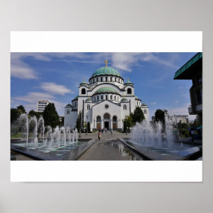 Kirche Saint Sava Poster