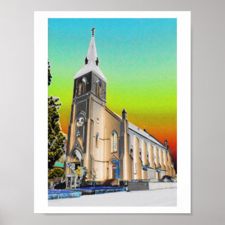 Kirche Santa Cruz Poster