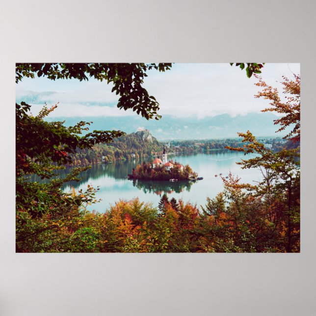 Kirche Santa Maria degli Angioli im Val Piora Poster (Vorne)