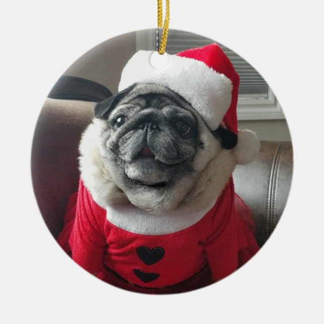 Kirche Santa Pickles Keramik Ornament (Vorne)