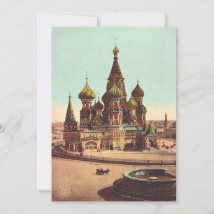Kirche St. Basil, Roter Platz Moskau Einladung