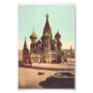Kirche St. Basil, Roter Platz Moskau Fotodruck