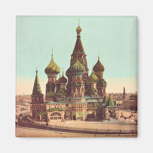 Kirche St. Basil, Roter Platz Moskau Magnet (Vorne)