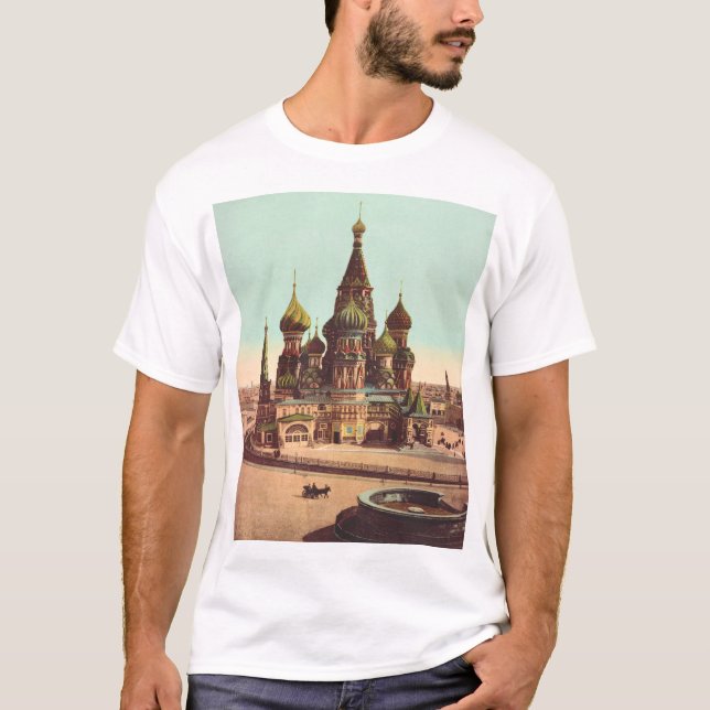 Kirche St. Basil, Roter Platz Moskau T-Shirt (Vorderseite)
