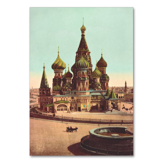 Kirche St. Basil, Roter Platz Moskau Tischnummer (Vorderseite)