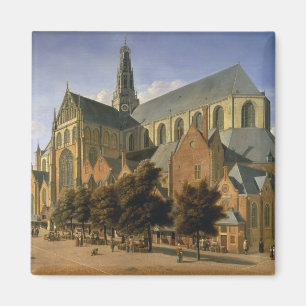 Kirche St. Bavo in Haarlem, 1666 Magnet