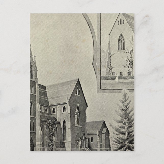 Kirche St. Francis, Naugatuck Postkarte (Vorderseite)