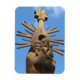 Kirche St. George Statue, Vilkija, LITAUEN — Magnet