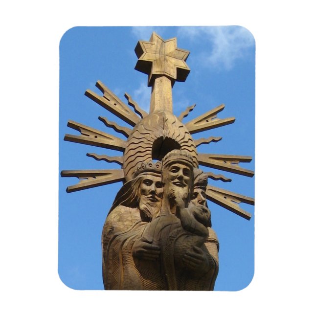 Kirche St. George Statue, Vilkija, LITAUEN — Magnet (Vertikal)