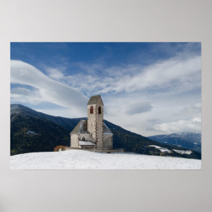Kirche St. Jakob in Villnöss Poster