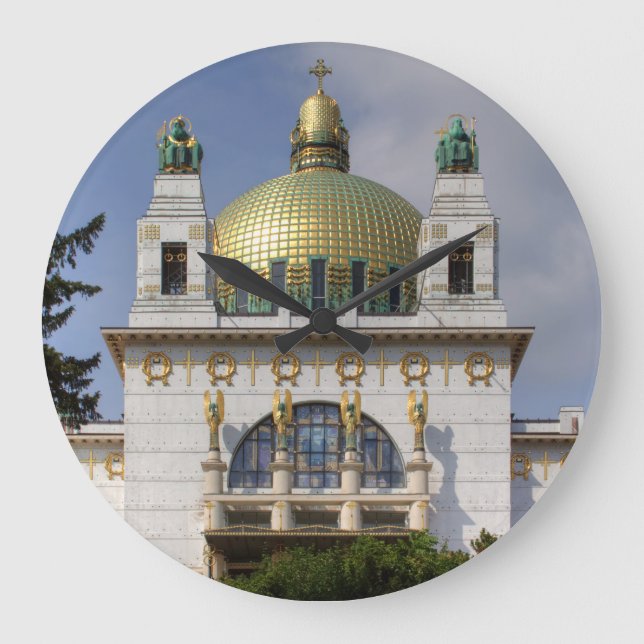 Kirche St. Leopold Wien Österreich Große Wanduhr (Vorderseite)