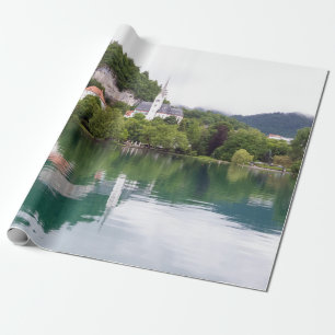 Kirche St Martin, Bled, Slowenien Geschenkpapier